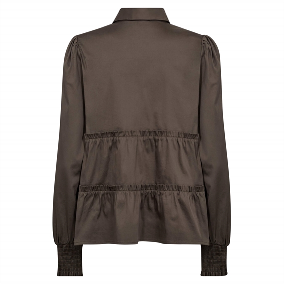 Levete Room LR-ISLA SOLID 95 Skjorte, Coffee